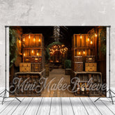 Aperturee - Retro Cabin Light Stripe Architecture Backdrop For Photo